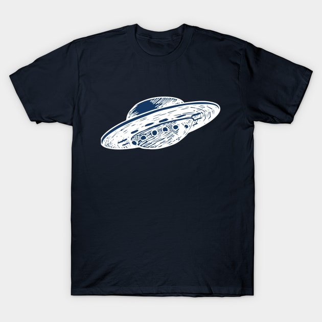 UFO Flying Saucer T-Shirt by vladocar